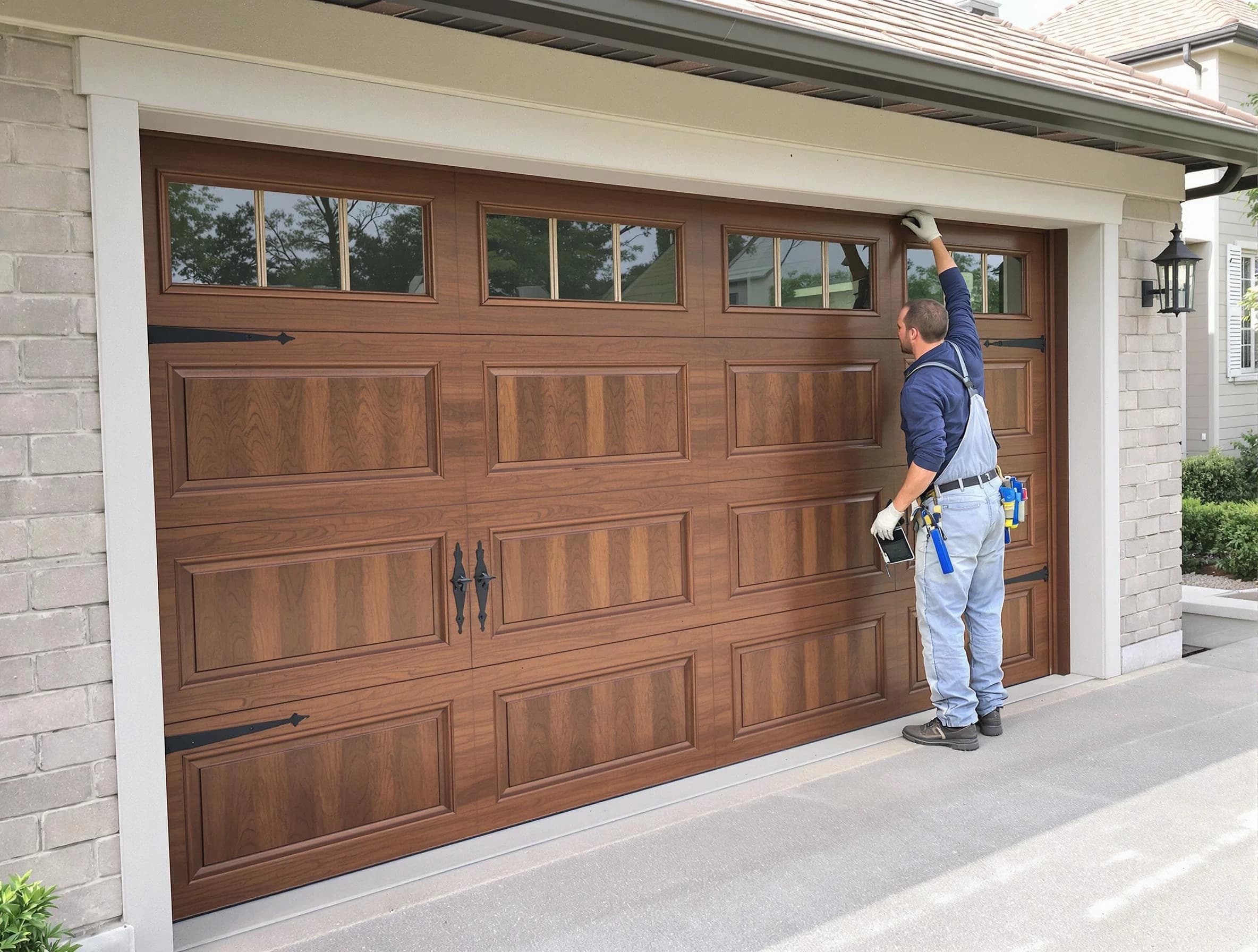 Custom garage door showcase by Old Bridge Garage Door Repair in Old Bridge