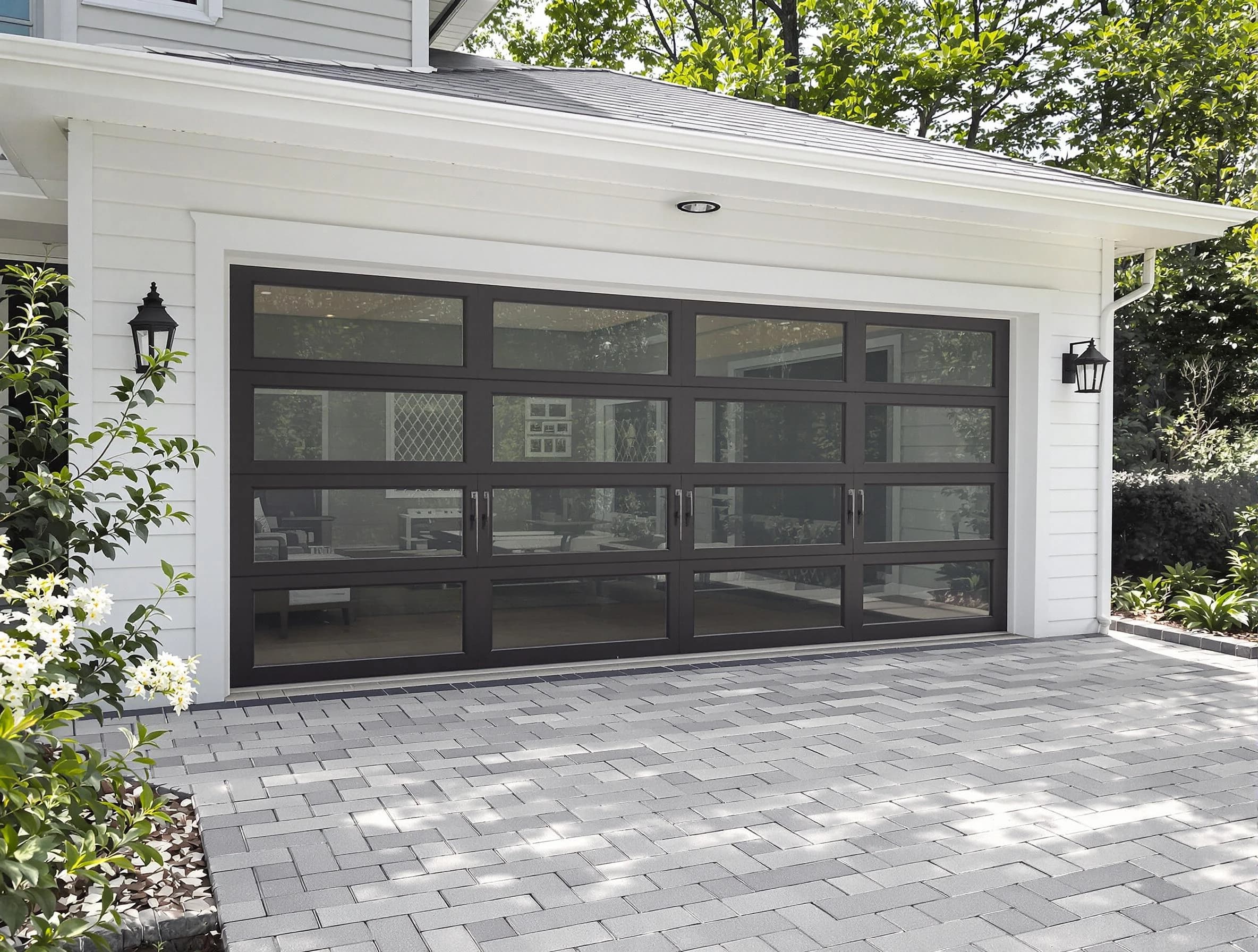 Old Bridge Garage Door Repair design specialist presenting custom garage door options to Old Bridge homeowner