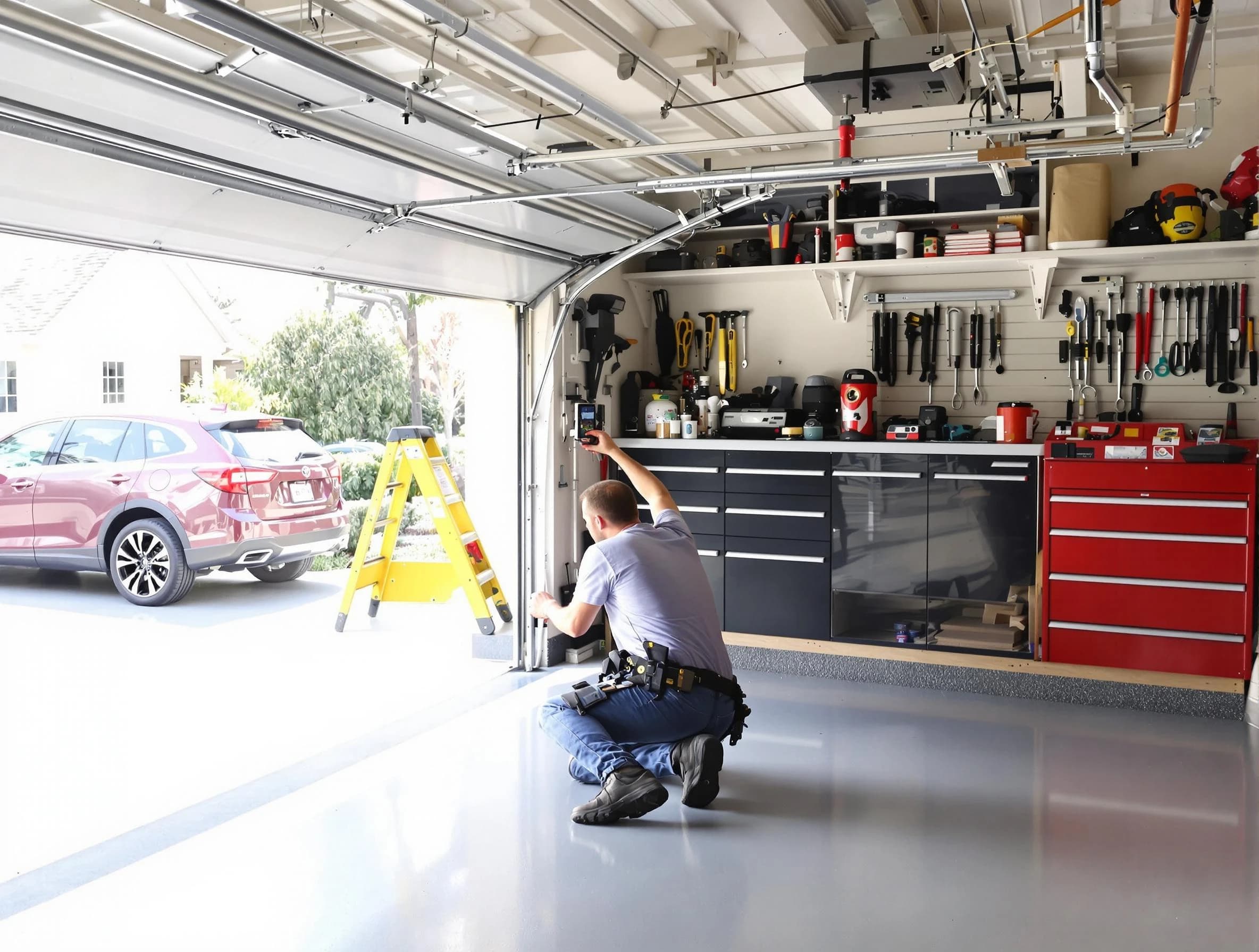 Local garage door repair service by Old Bridge Garage Door Repair in Old Bridge