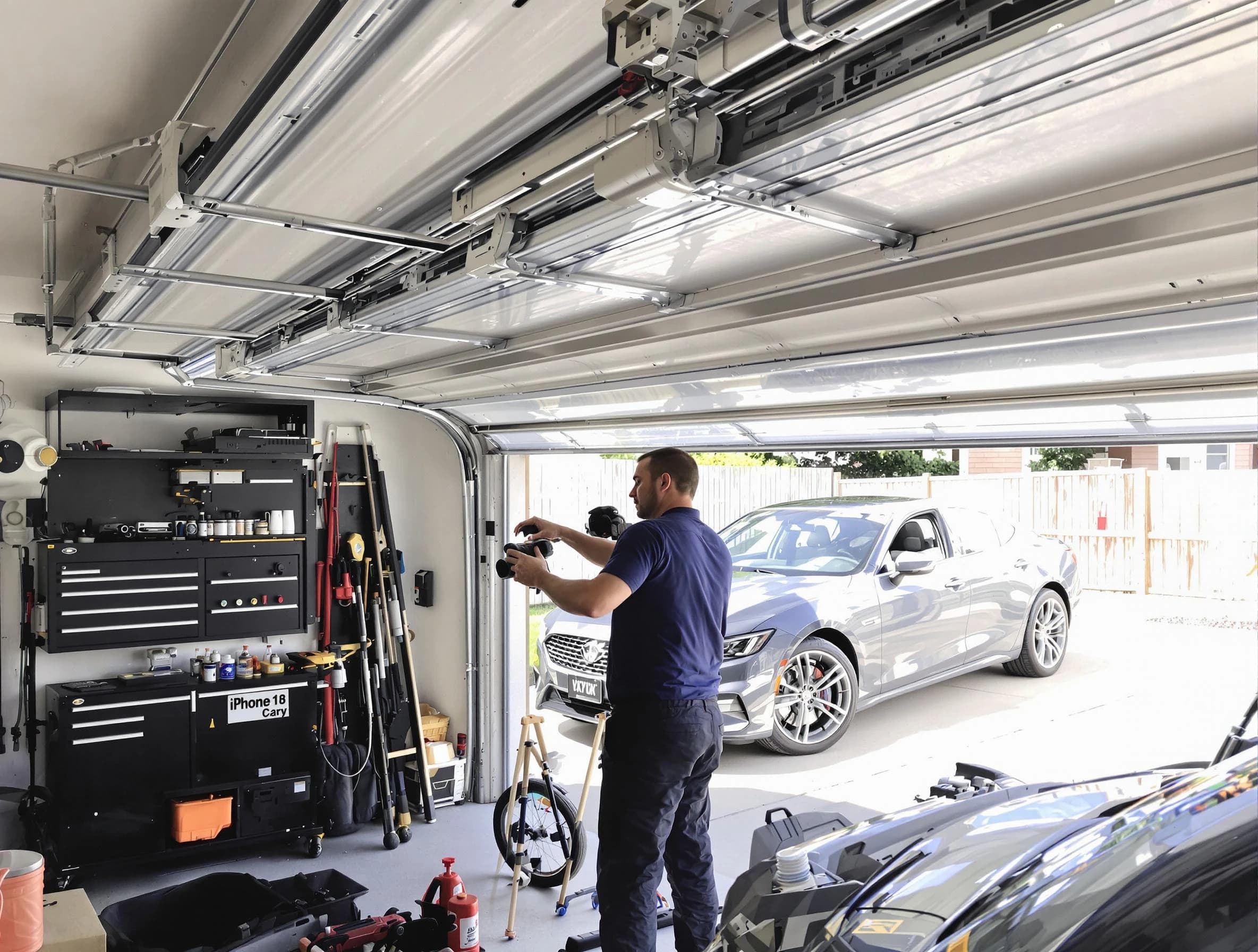 Old Bridge Garage Door Repair technician fixing noisy garage door in Old Bridge