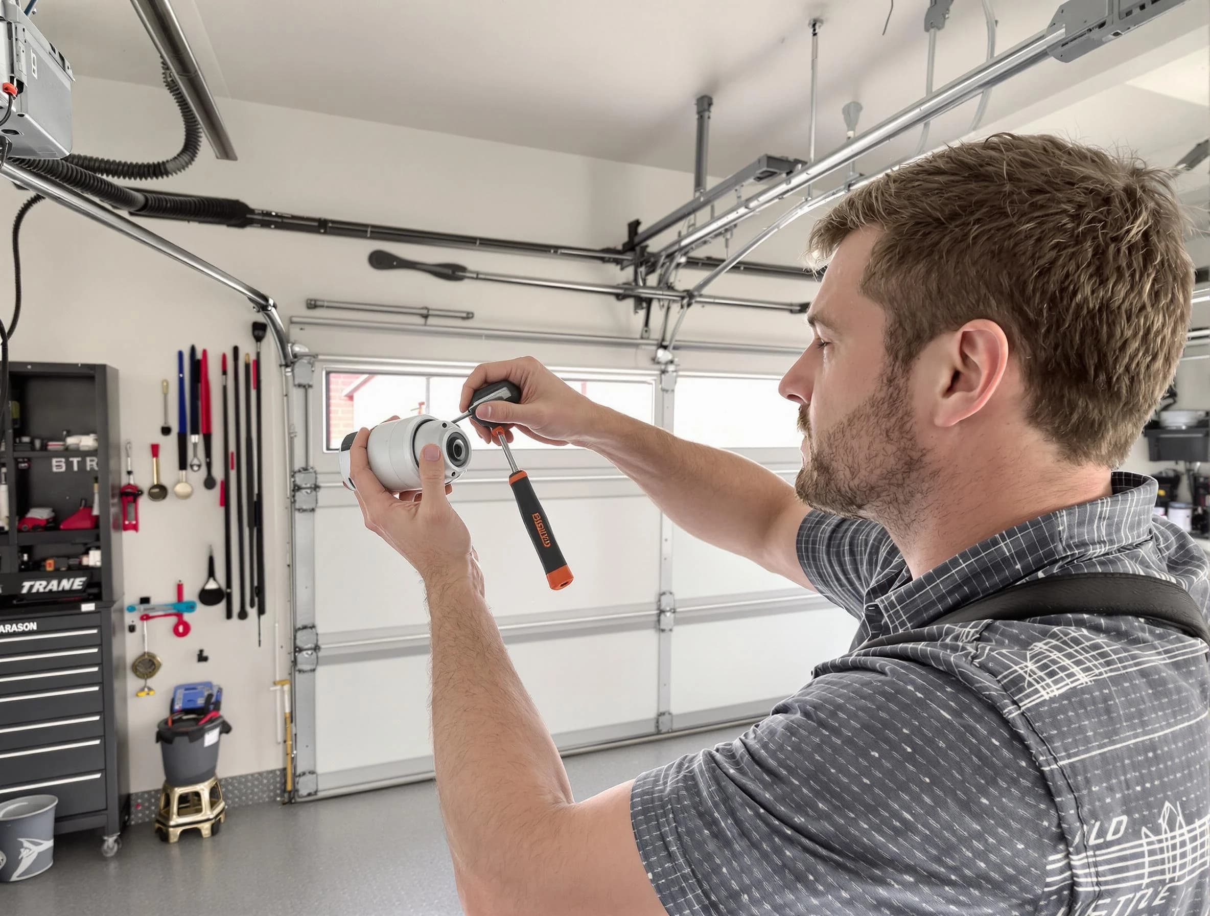 Garage door opener repair service by Old Bridge Garage Door Repair in Old Bridge