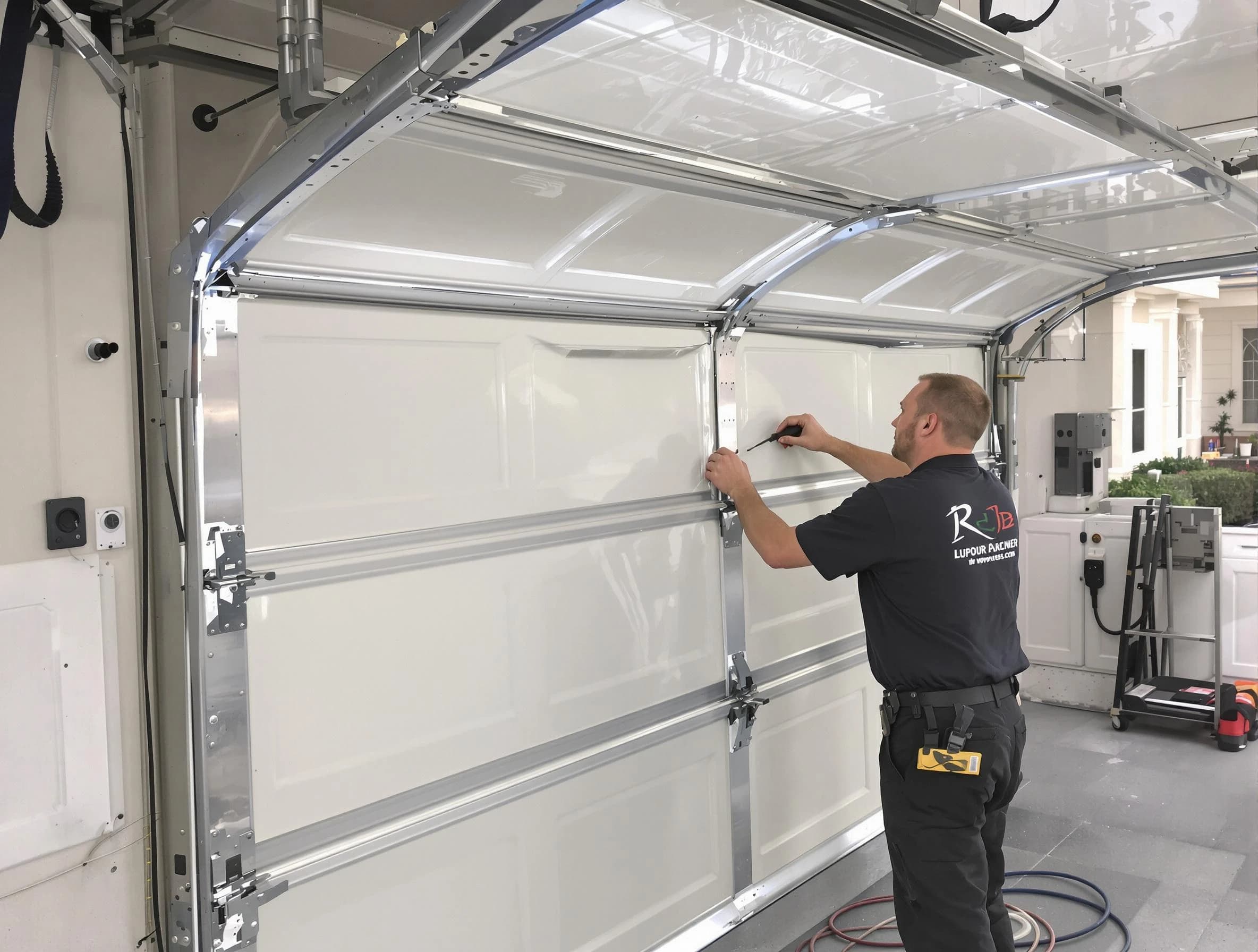 Old Bridge Garage Door Repair professional performing panel repair in Old Bridge