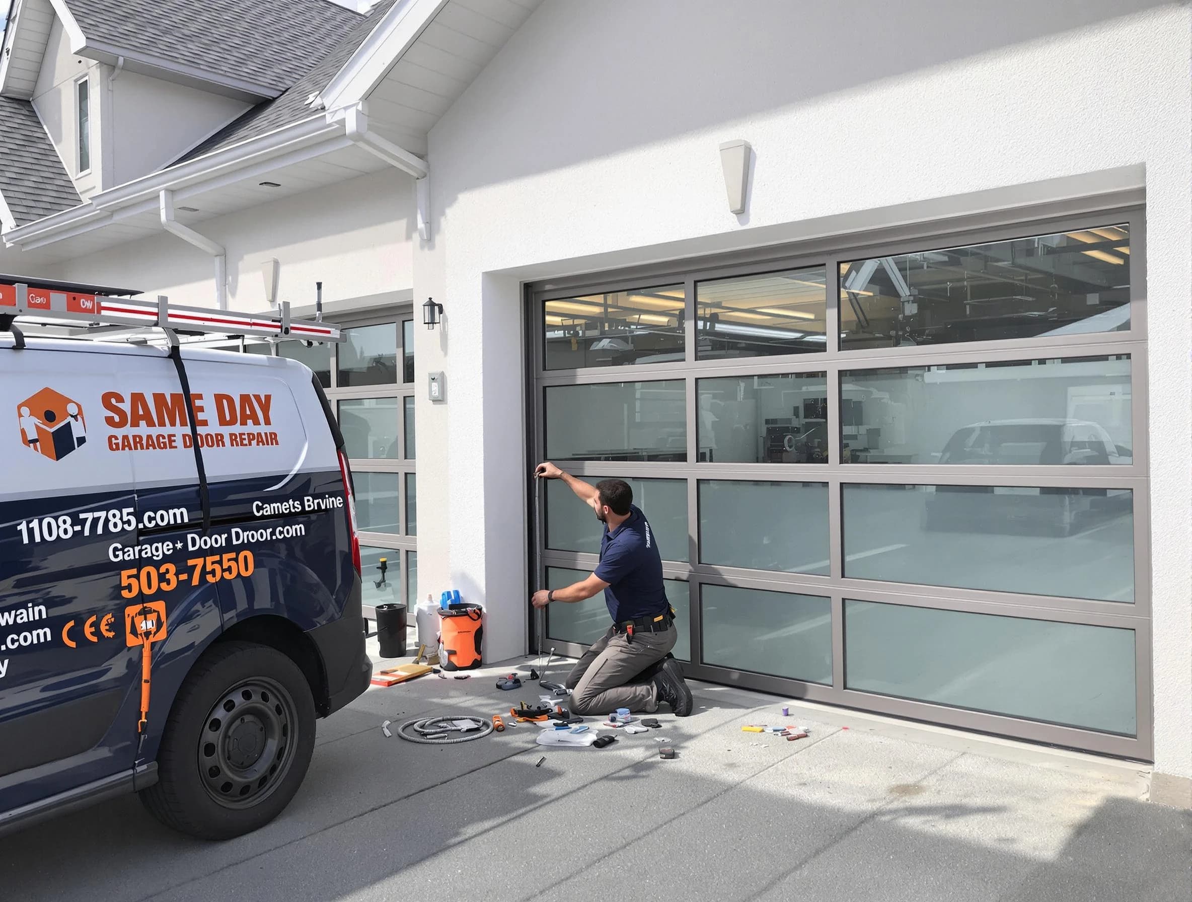 Same-day garage door repair service by Old Bridge Garage Door Repair in Old Bridge