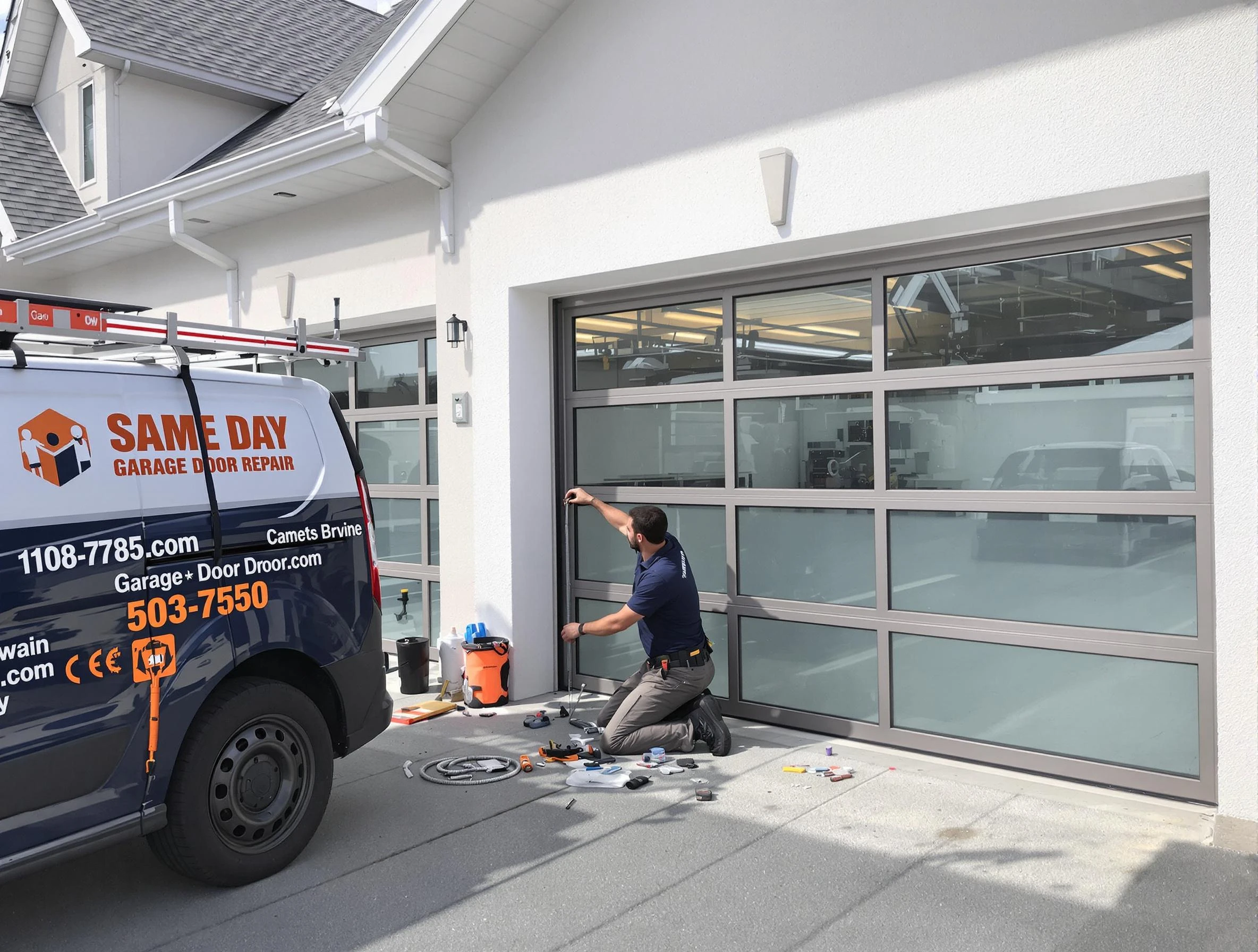 Same-day garage door repair service by Old Bridge Garage Door Repair in Old Bridge